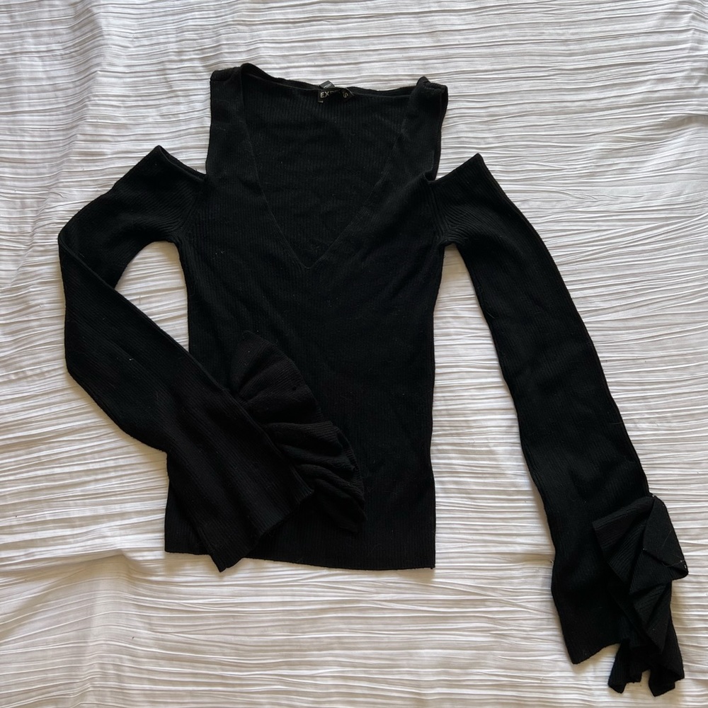 EXPRESS Black Blouse Size: S